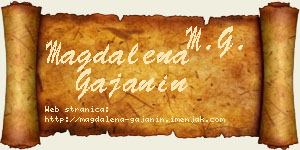 Magdalena Gajanin vizit kartica